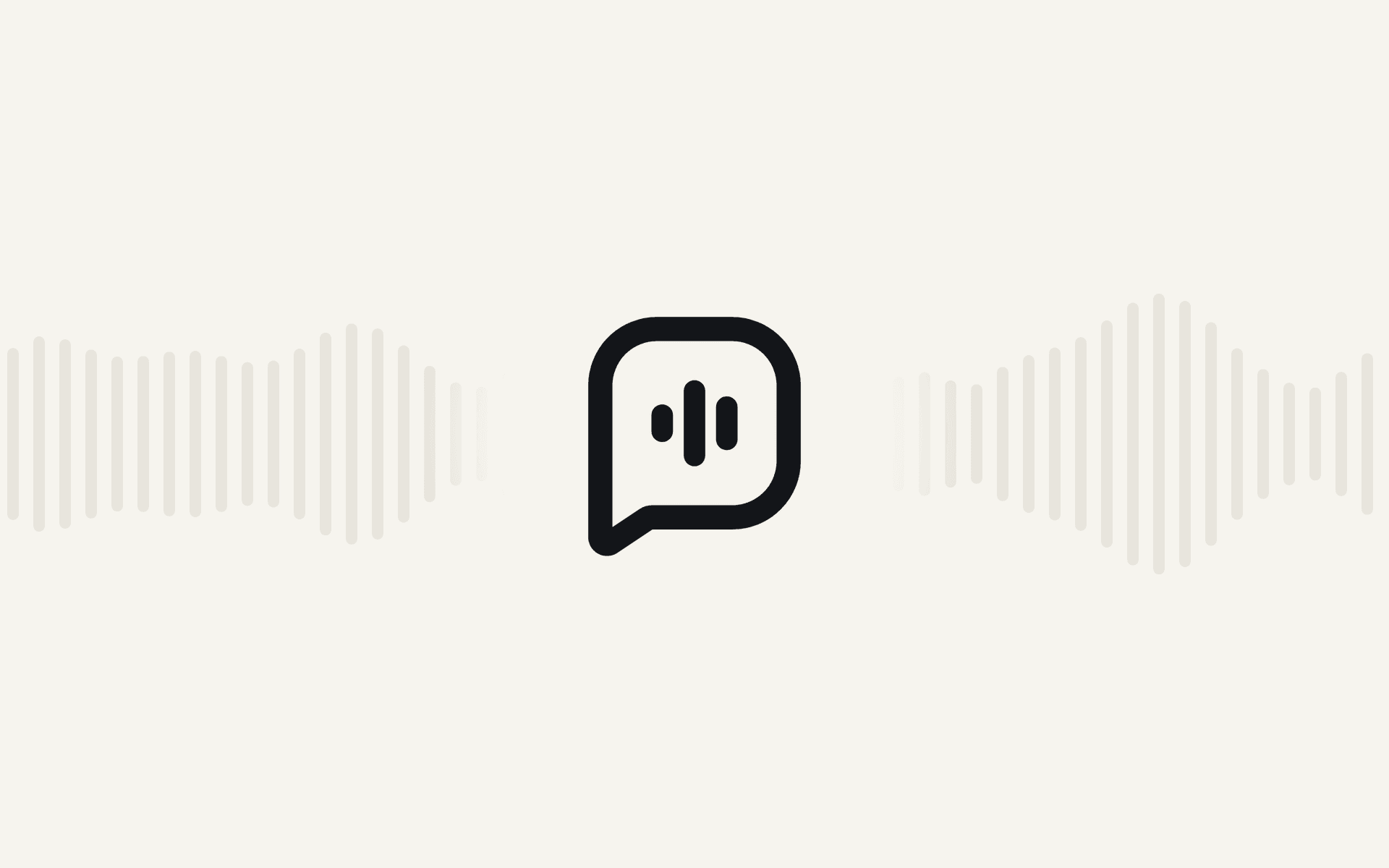 The Ava mark on a quiet soundwave